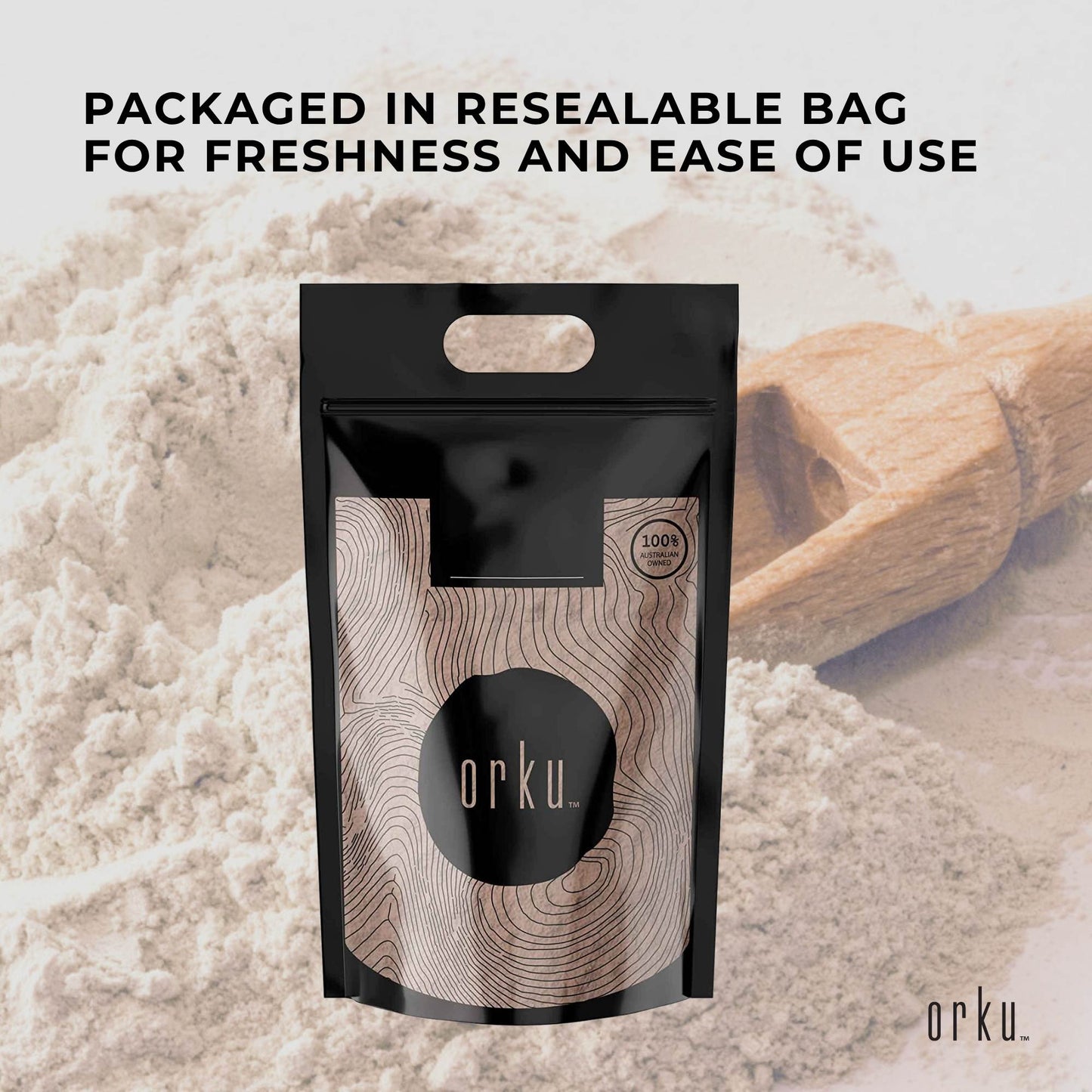 Orku Ultrafine Micronised Zeolite Powder Bags - Natural Clinoptilolite Mineral