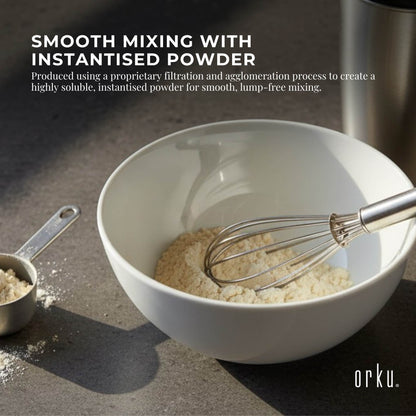 Orku Whey Protein Isolate Powder WPI 90% Unflavoured Native Bags
