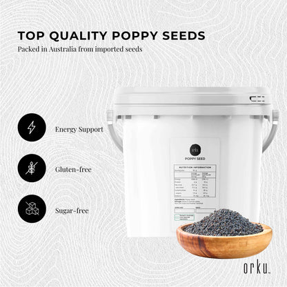 Poppy Seeds Unwashed Buckets - Papaver Somniferum For Baking and Decorating