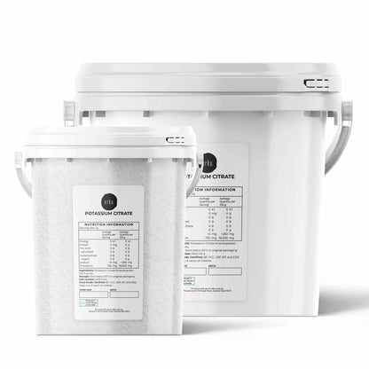 Orku Potassium Citrate Food Grade Tubs - Granular BP USP FCC E332 Additive