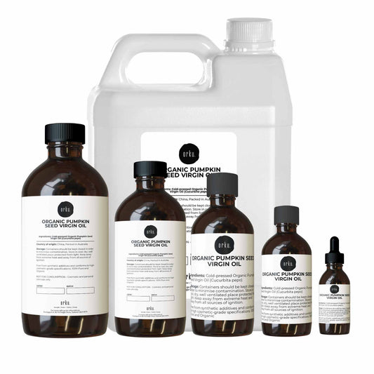 Organic Pumpkin Seed Virgin Oil - Cold Pressed Pure Unrefined Cosmetic Grade