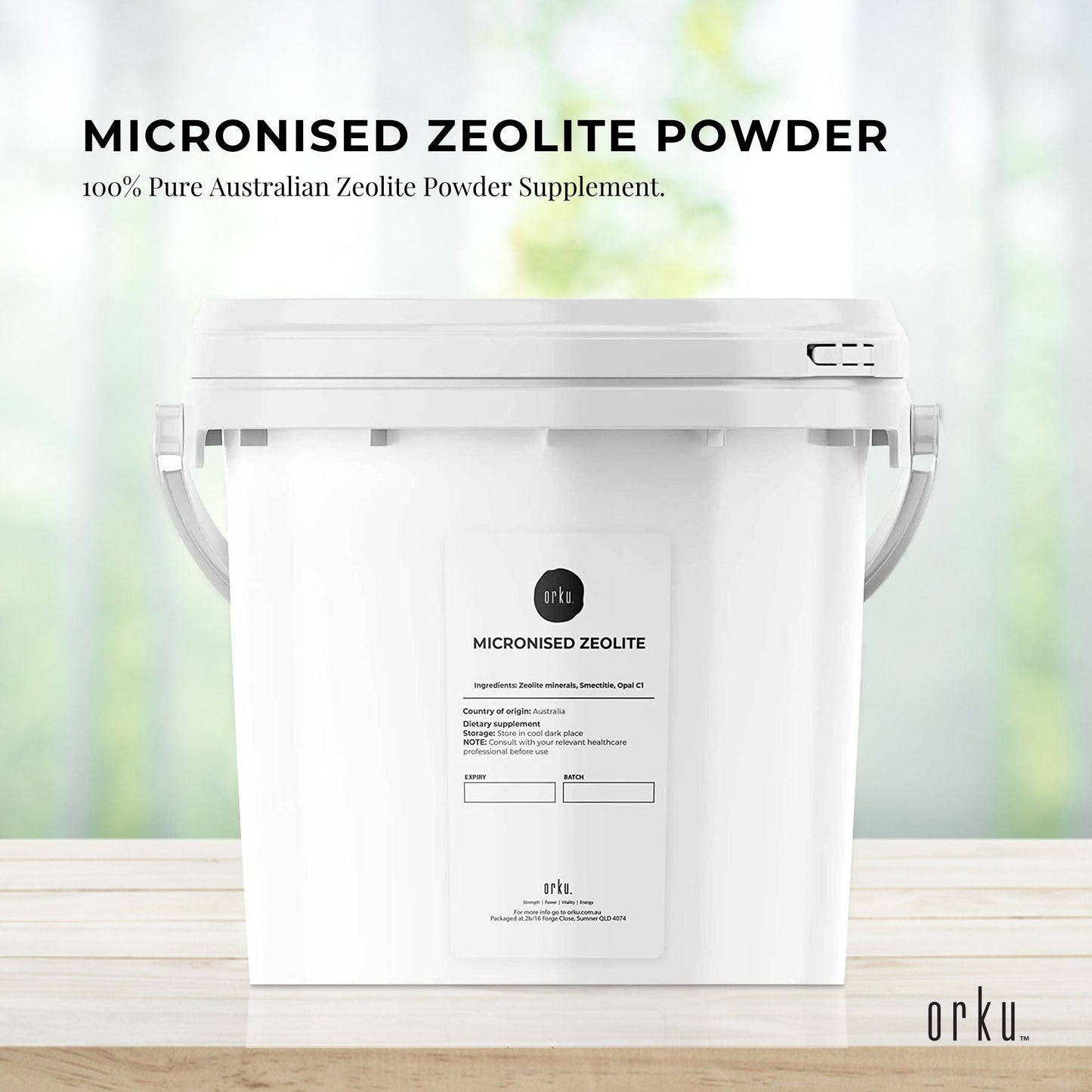 Pure Micronised Zeolite Powder Mineral In Tub Micronized Volcamin