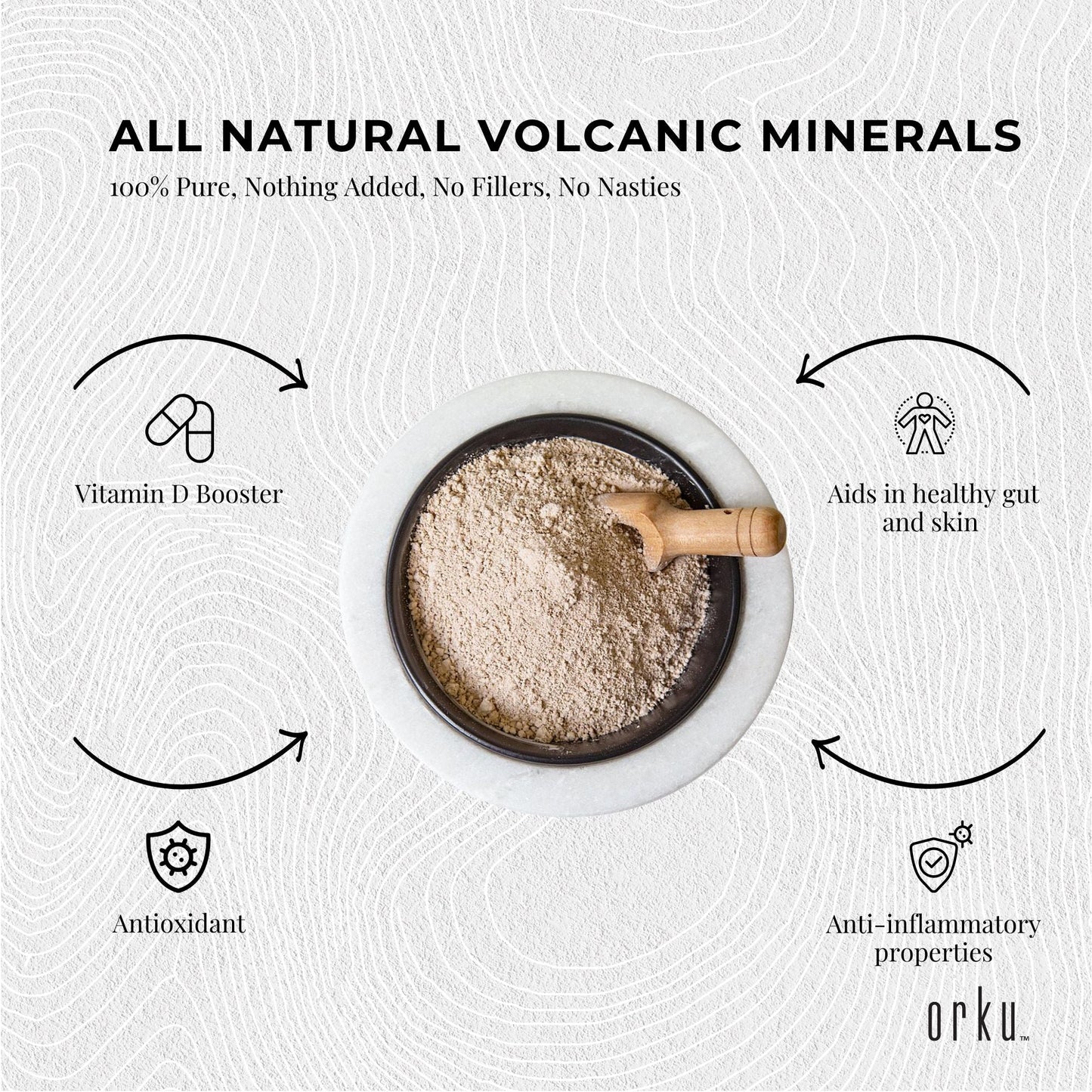 Pure Micronised Zeolite Powder Mineral In Tub Micronized Volcamin