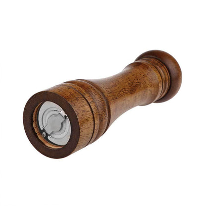 Salt and Pepper Grinder - Oak Wood Hand Mill - Adjustable Grain Size - Hand Mill