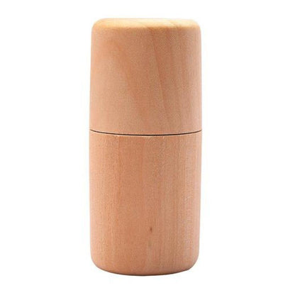 Single Slot Essential Oils Bottle Storage Box - Wood Mini Portable Holder