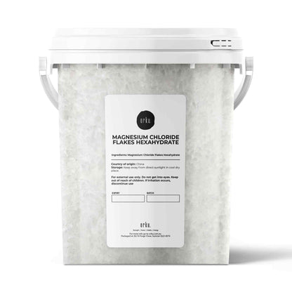 Magnesium Chloride Flakes Hexahydrate Buckets - Organic USP Food Grade Salt