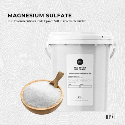 USP Epsom Salt Pharmaceutical Grade - Bucket Pure Magnesium Sulfate Bath Salts