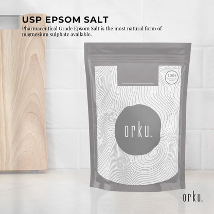 USP Epsom Salt Pharmaceutical Grade - Pure Magnesium Sulfate Bath Salts - Bulk