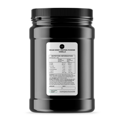 Vegan Protein Powder Blend - Vanilla Plant WPI/WPC Supplement Jars