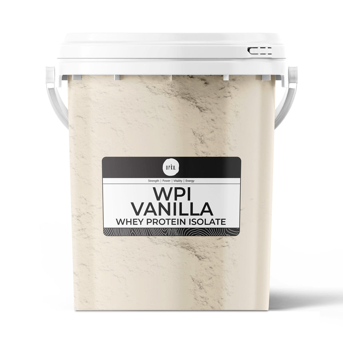 Orku Whey Protein Isolate WPI Vanilla Powder Buckets